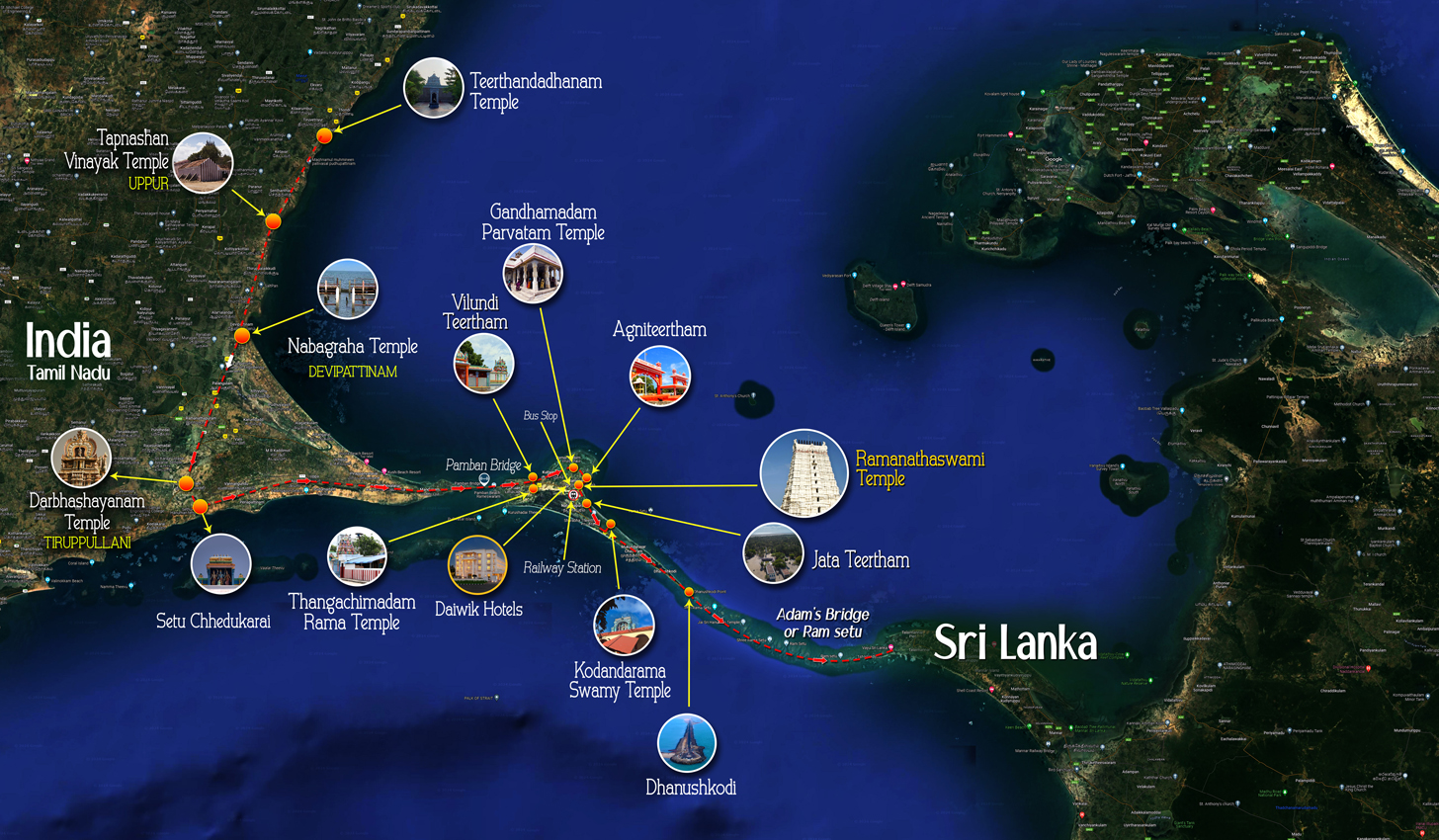 Ramayana Trail Map